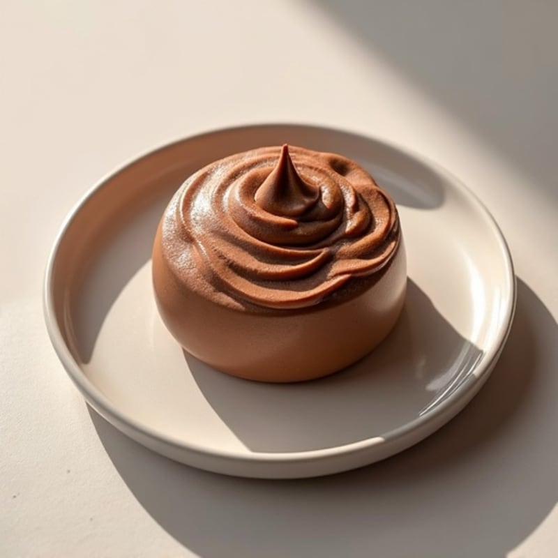 Chocolate Protein Mousse with Almond Butter Swirl
