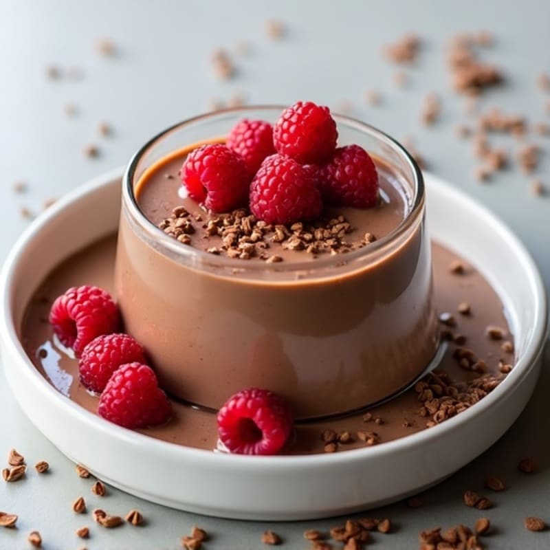 Silky Chocolate Protein Pudding with Greek Yogurt