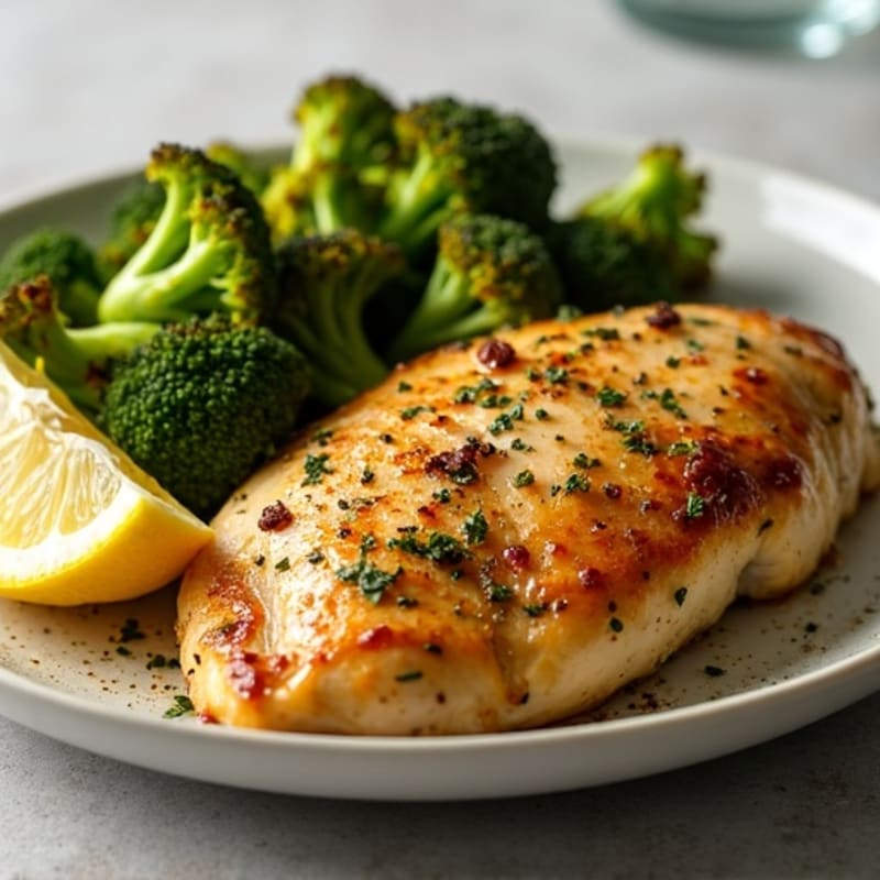 Sheet Pan Roasted Chicken and Crispy Broccoli