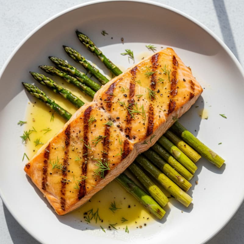 Golden Lemon-Herb Grilled Salmon