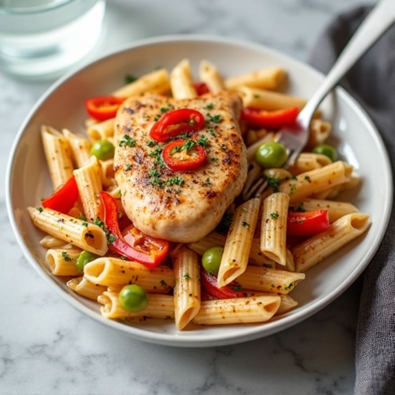 Creamy Cajun Chicken Pasta with Bell Peppers