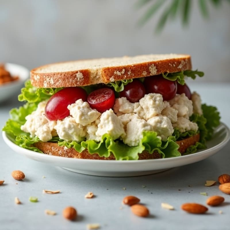 Healthy Creamy Chicken Salad Sandwich