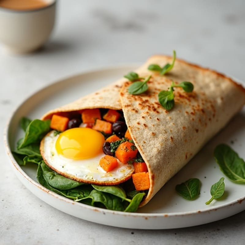 Sweet Potato and Spinach Egg Tortilla