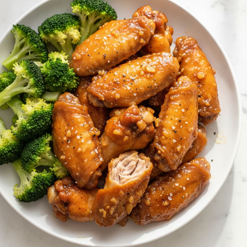 Honey-Garlic Glazed Chicken Wings