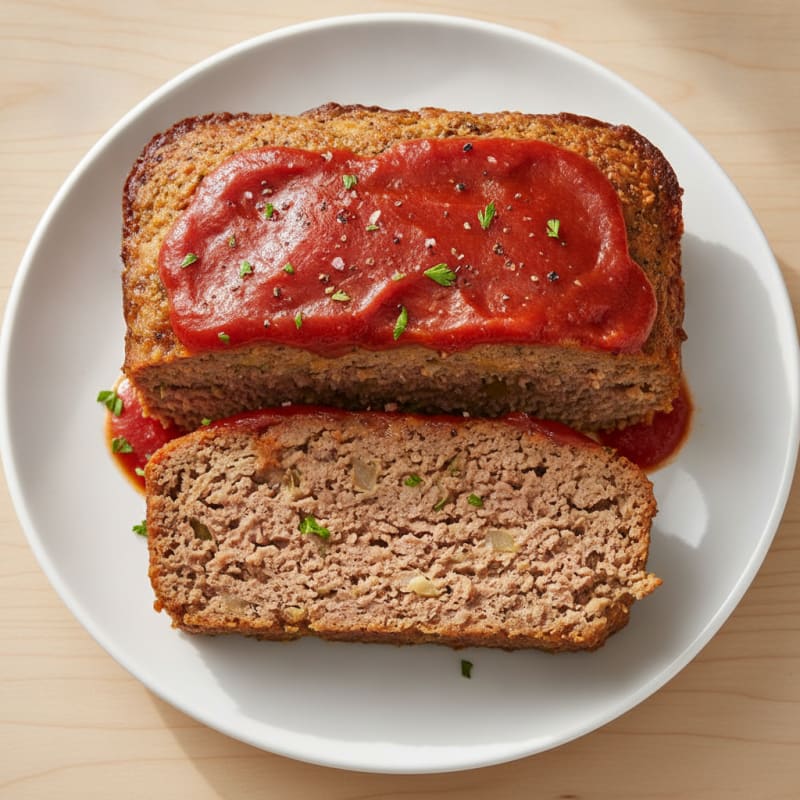 Classic Homestyle Meatloaf with Tomato Glaze