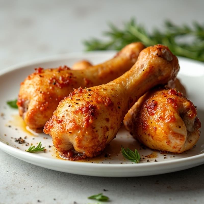 Crispy Roasted Garlic Herb Drumsticks