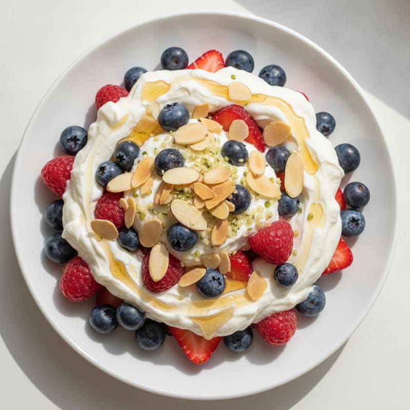 Creamy Greek Yogurt Protein Parfait with Mixed Berries