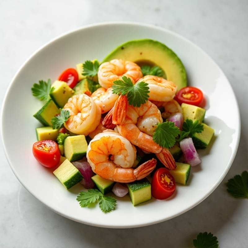 Citrus-Marinated Shrimp and Fresh Avocado Ceviche