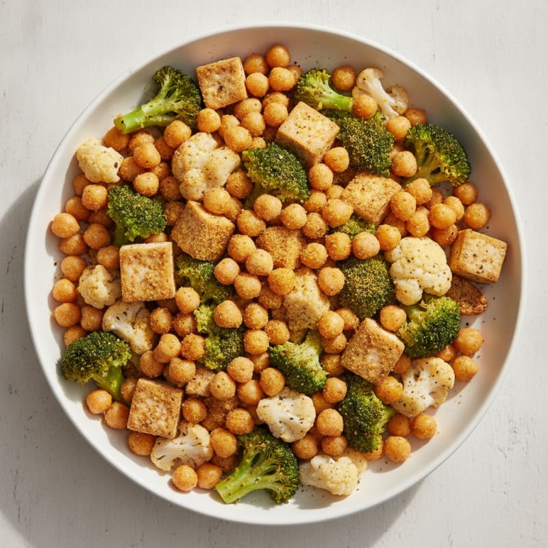 Roasted Vegetable and Chickpea Bowl