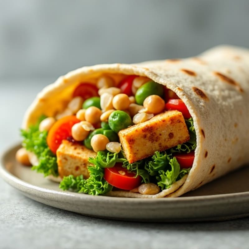 Fresh Crunchy Garden Veggie Wrap