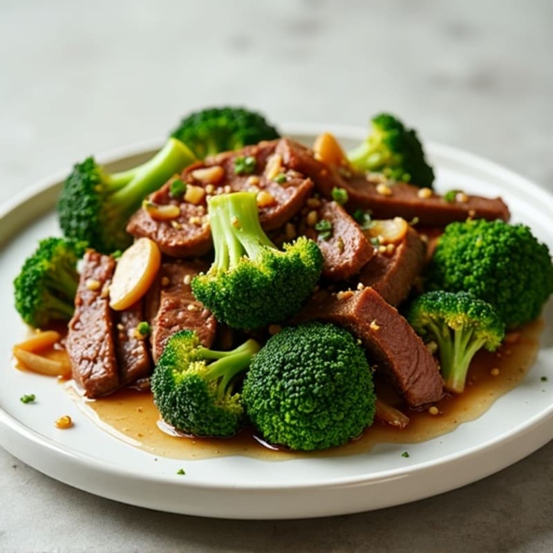 Tender Beef and Broccoli Stir-Fry with Fresh Ginger
