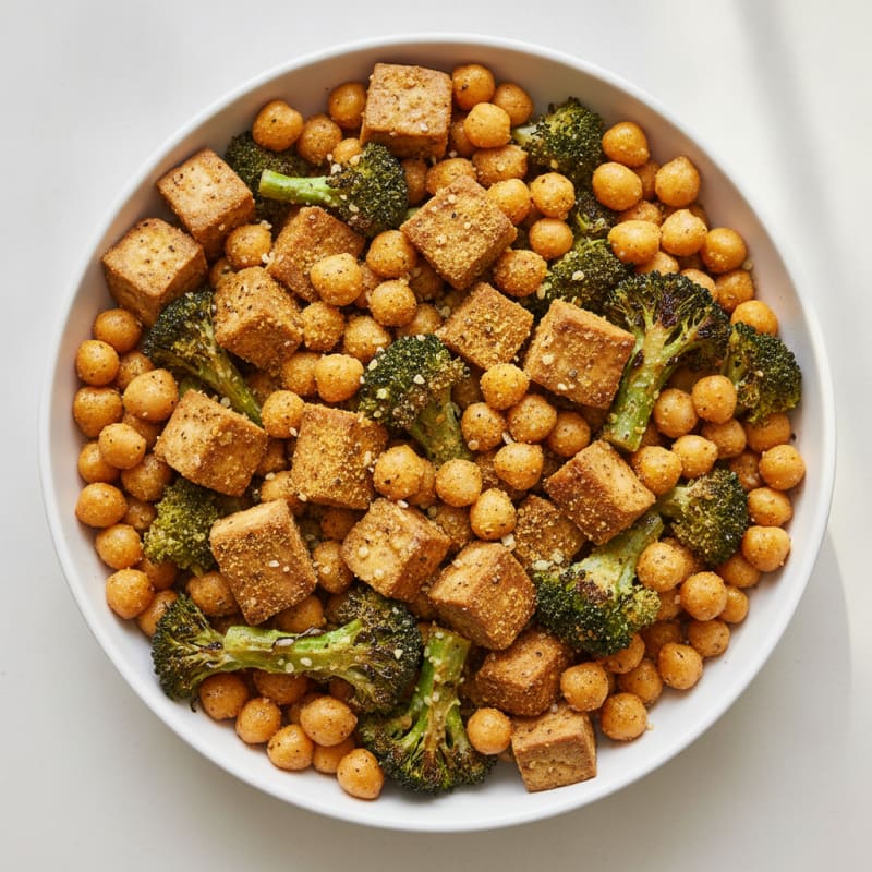 Roasted Vegetable and Chickpea Bowl