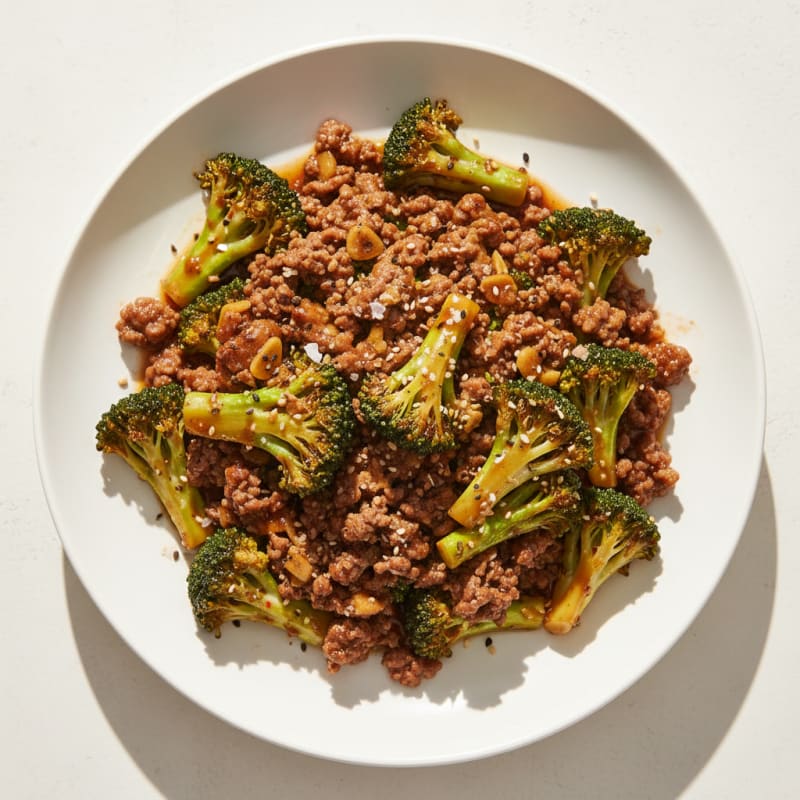 Ground Beef and Broccoli Stir-Fry