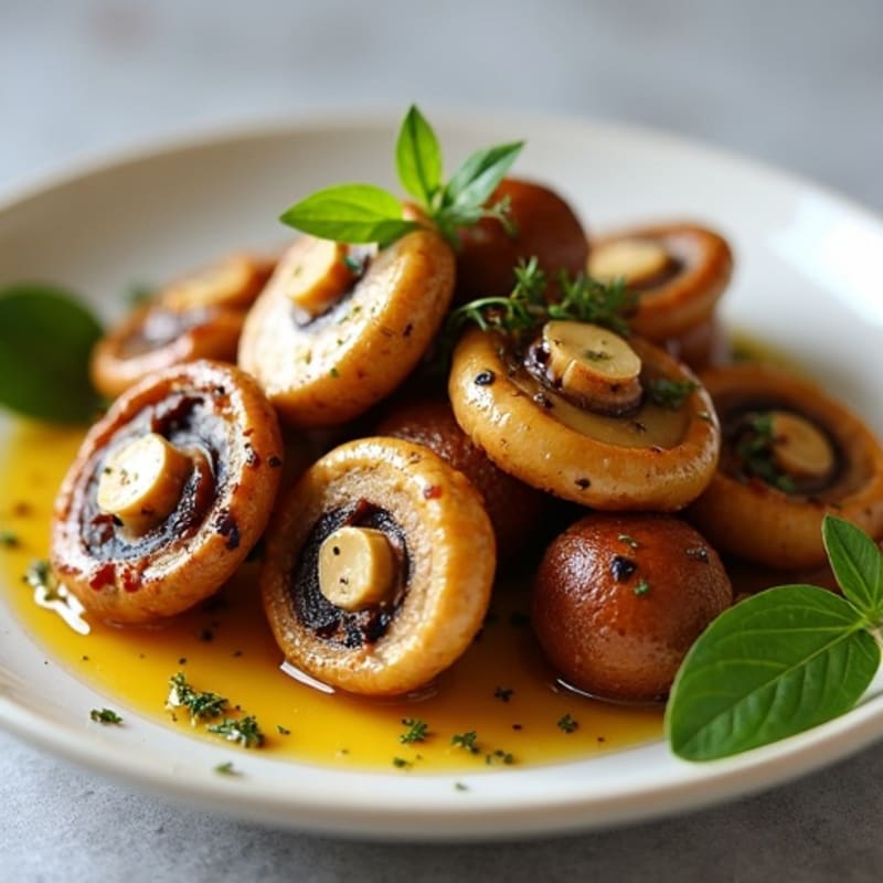 Caramelized Garlic Butter Mushrooms