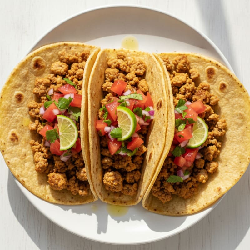 Ground Turkey Tacos with Fresh Salsa
