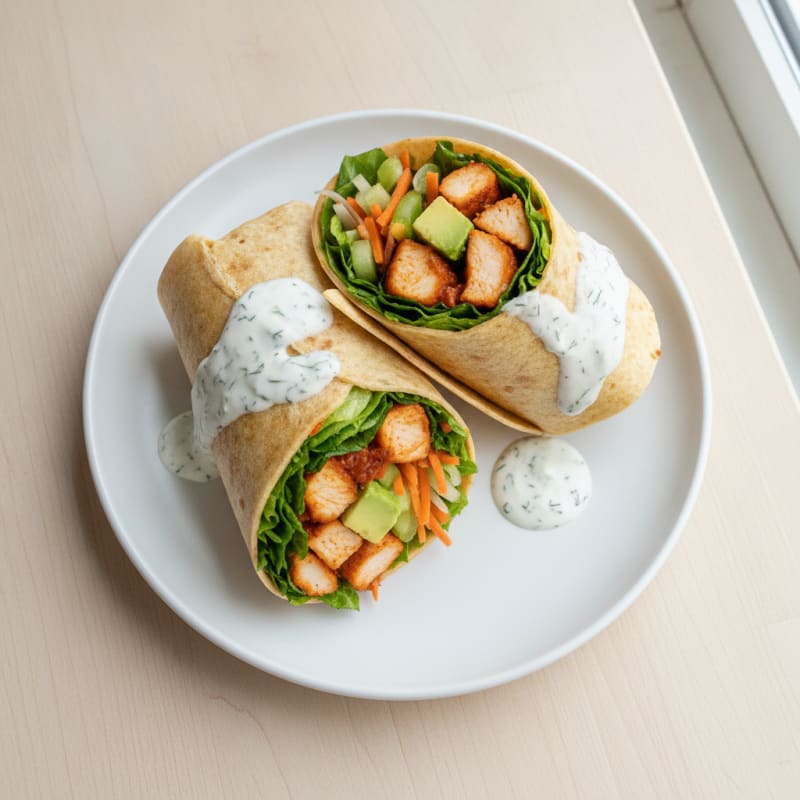 Buffalo Chicken Ranch Wraps