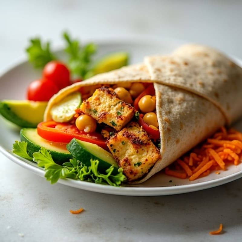 Crunchy Fresh Veggie Wrap