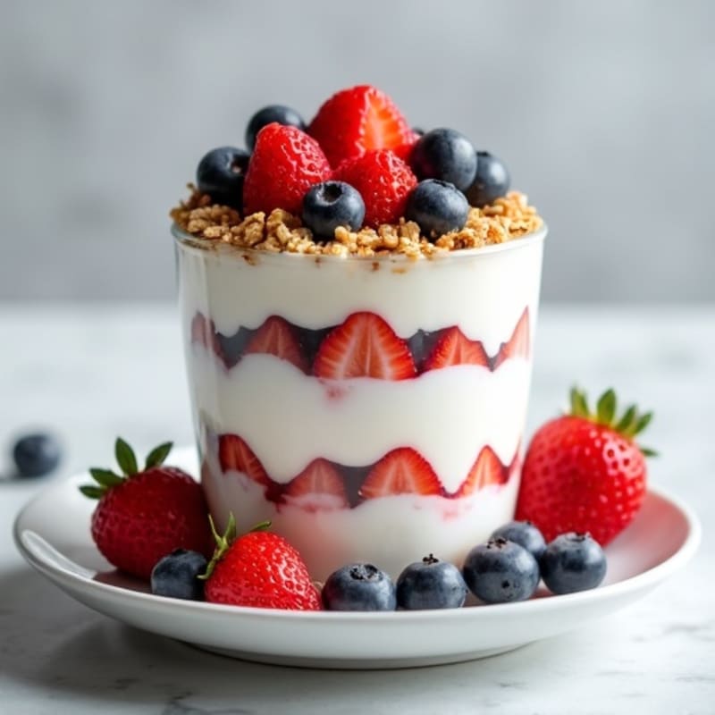 Creamy Greek Yogurt Protein Parfait with Mixed Berries