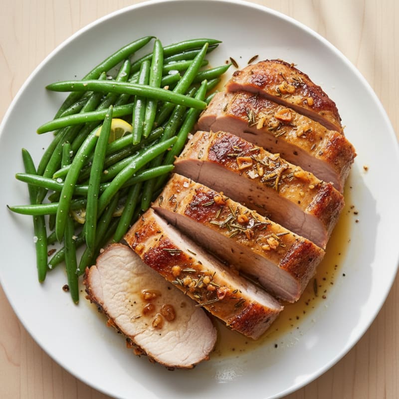 Garlic Herb Roasted Pork Loin