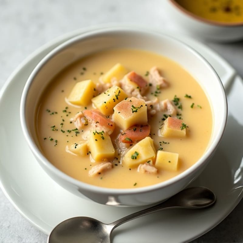 Healthy Creamy Baked Potato Soup