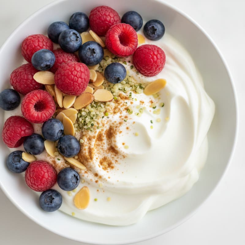 Mixed Berry Greek Yogurt Bowl