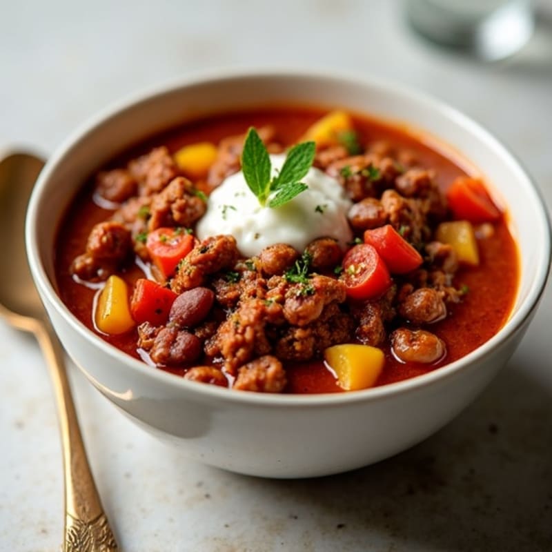 Hearty Slow Cooker Beef Chili