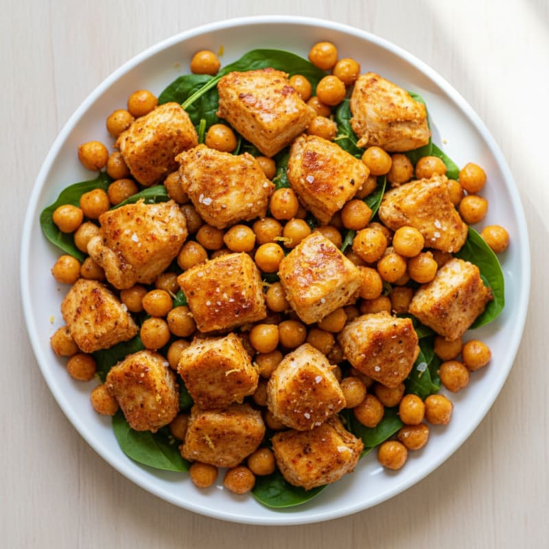 Crispy Zesty Roasted Chickpea Poppers