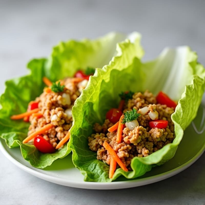 Crunchy Turkey and Veggie Lettuce Wraps