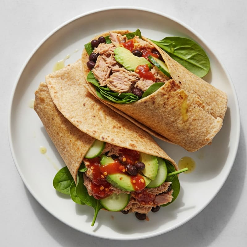 Spicy Tuna and Avocado Wrap