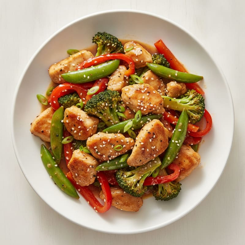 Ginger-Garlic Chicken and Broccoli Stir-Fry