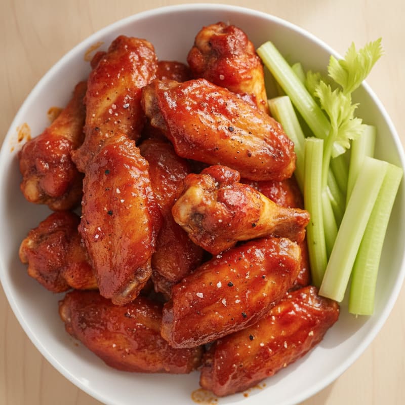 Spicy BBQ Baked Chicken Wings