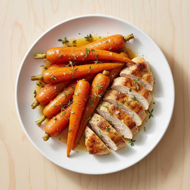 Caramelized Maple-Glazed Roasted Carrots