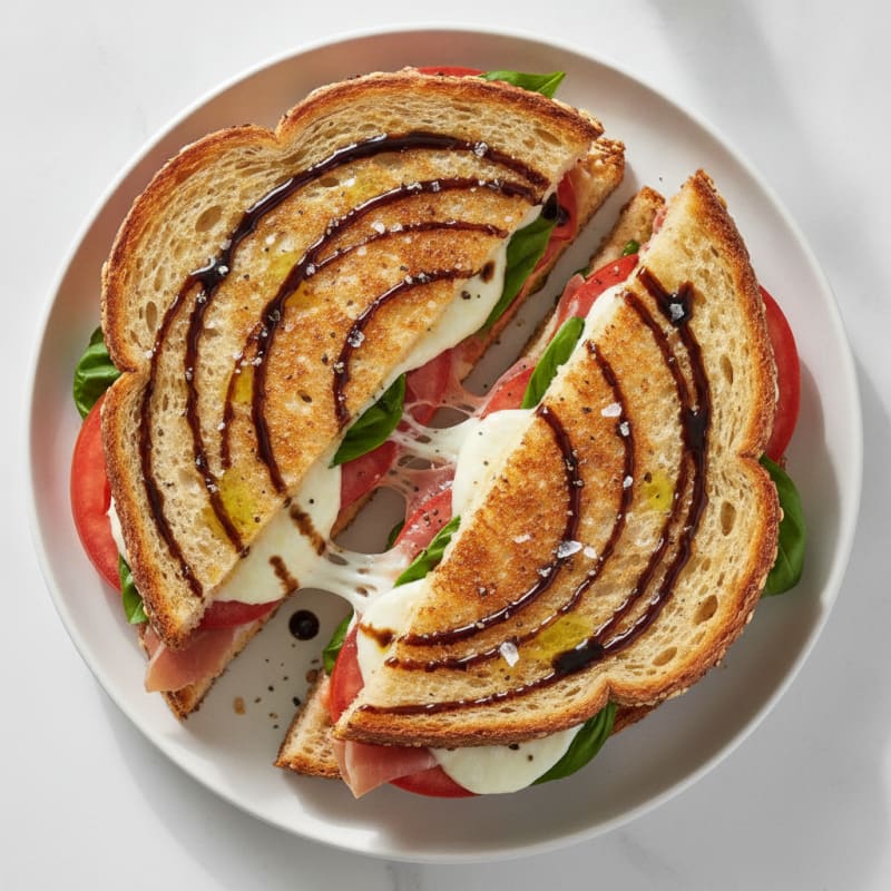 Grilled Caprese Prosciutto Sandwich