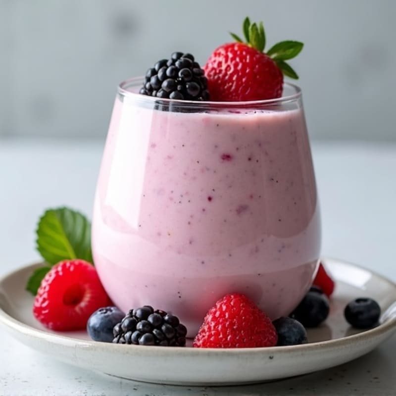 Protein-Packed Vanilla Berry Mousse