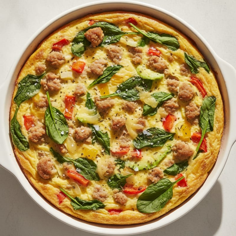 Baked Savory Egg and Sausage Casserole