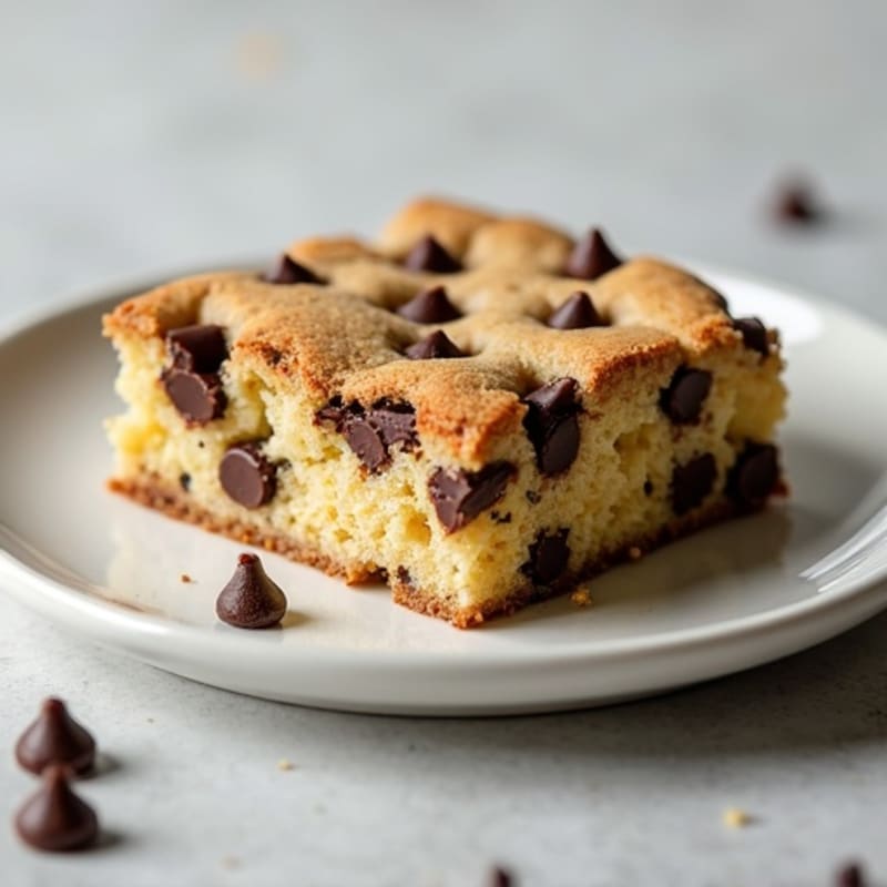 Protein-Packed Almond Flour Chocolate Chip Cookie Cake