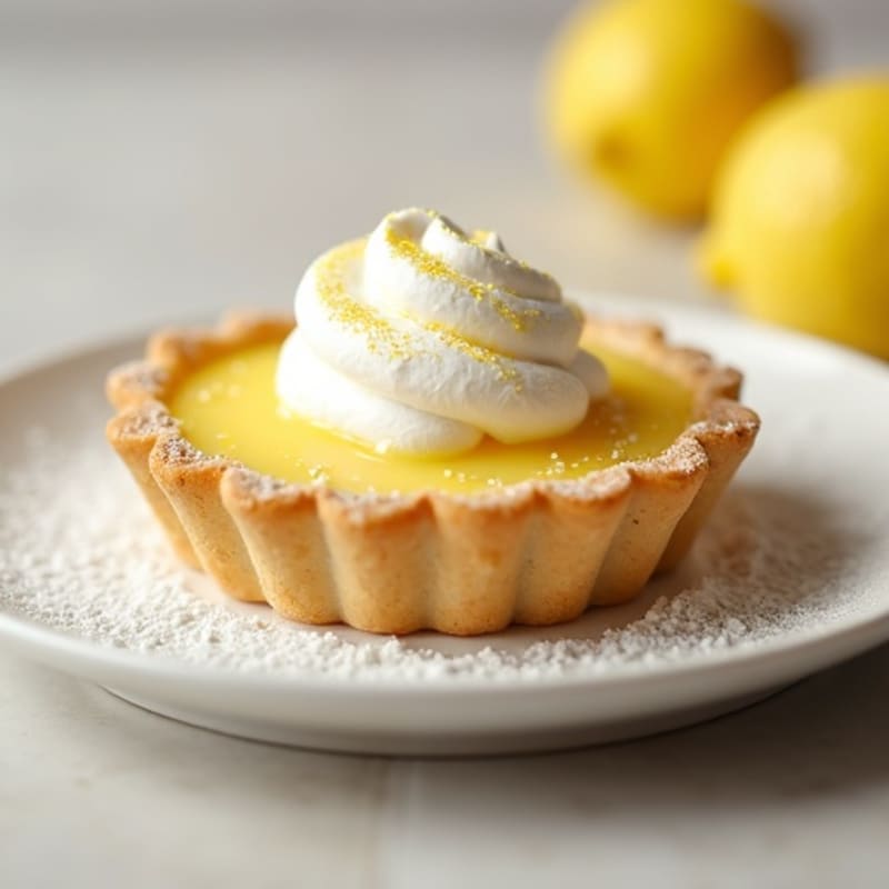 Fresh Lemon Curd Tart with Cloud-Like Meringue