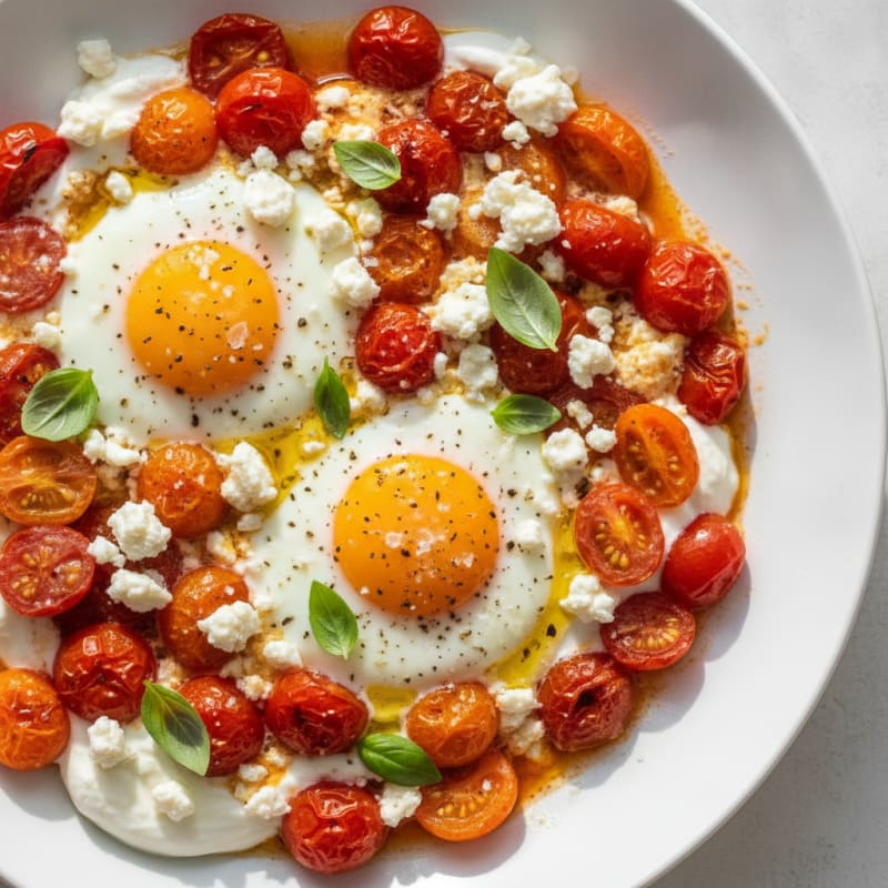Baked Eggs with Roasted Tomatoes