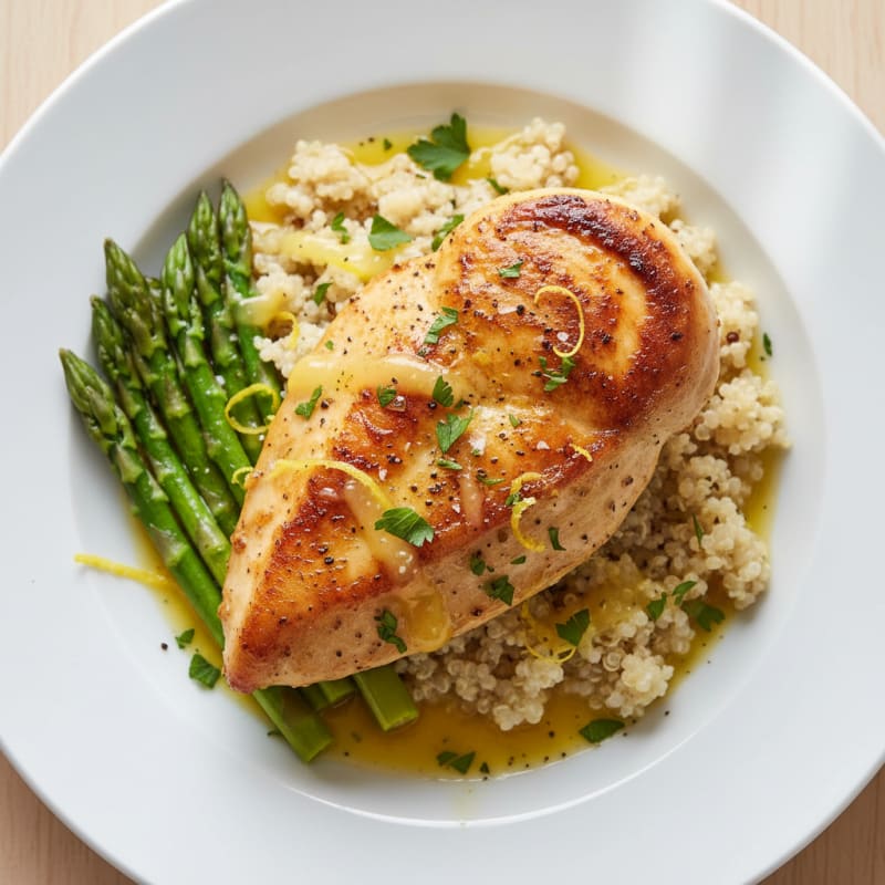 Golden Pan-Seared Chicken with Zesty Lemon