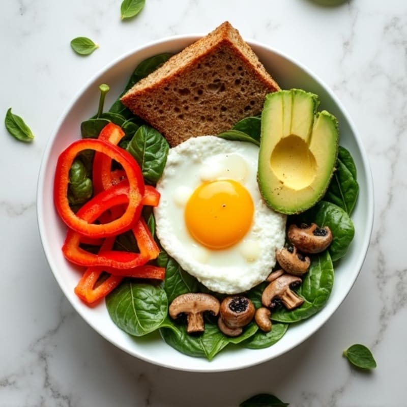 Protein-Packed Veggie and Egg White Breakfast Bowl