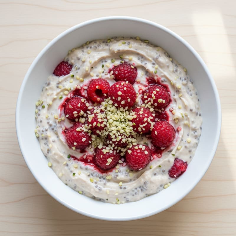 Creamy Coconut Berry Chia Pudding