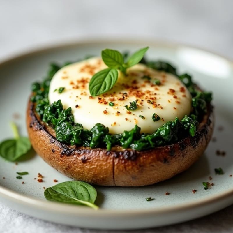 Spinach and Ricotta Stuffed Portobello Mushrooms