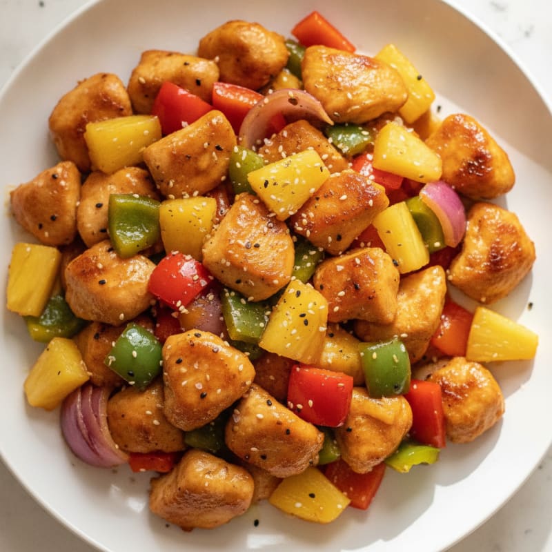 Sweet and Sour Chicken with Pineapple