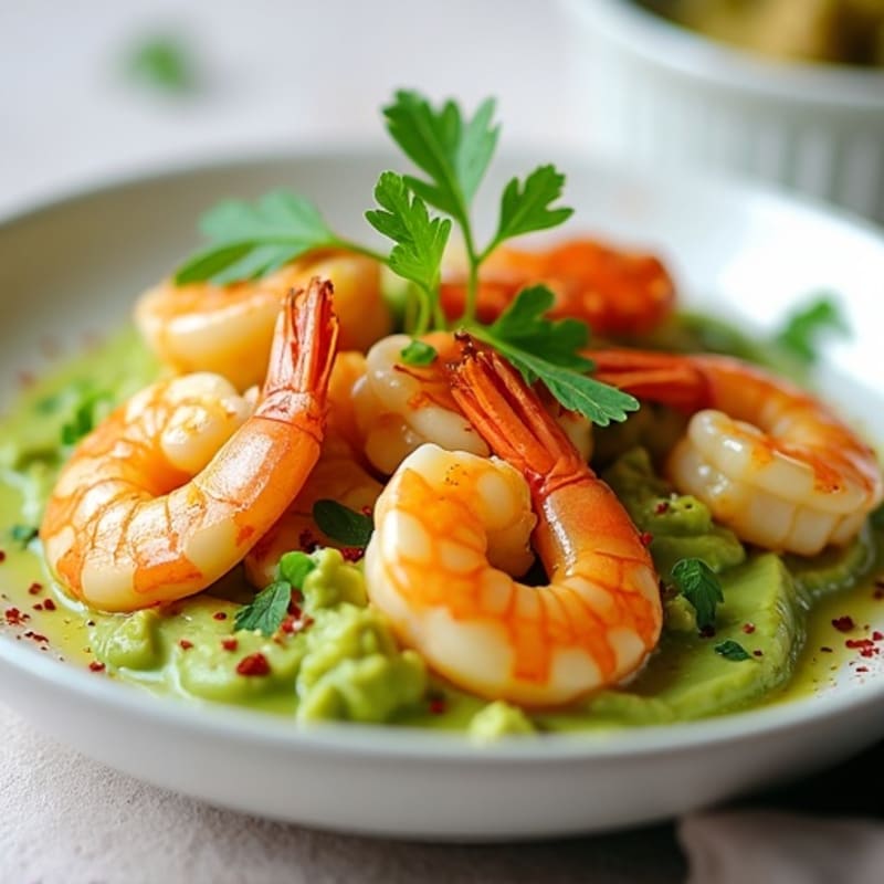 Fresh Citrus Marinated Shrimp with Creamy Avocado
