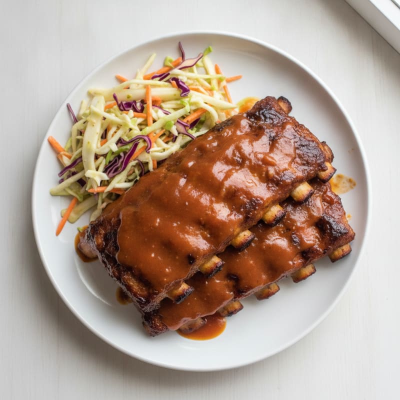 Sweet BBQ Glazed Baby Back Ribs