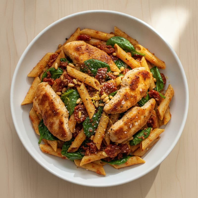 Sun-Dried Tomato Pesto Chicken Pasta