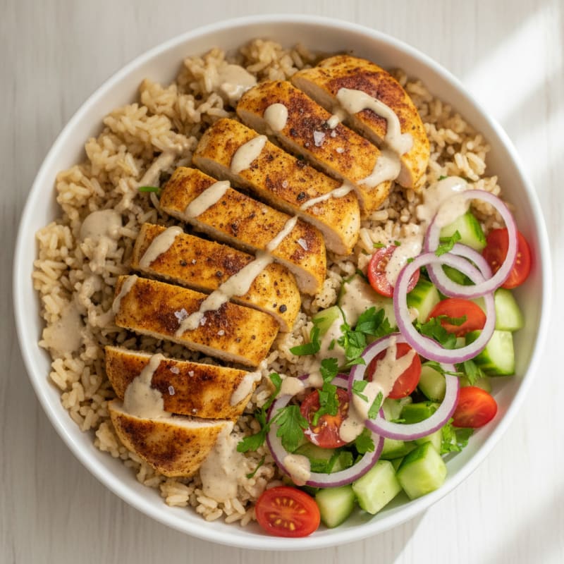 Chicken Shawarma Rice Bowl
