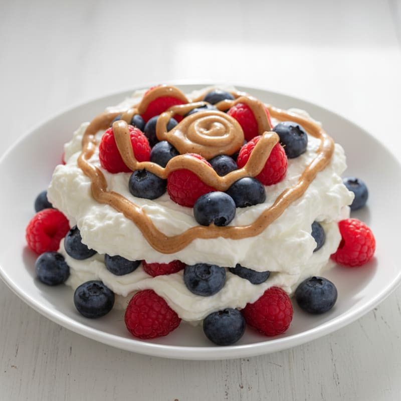 Greek Yogurt Protein Parfait with Berries and Almond Butter