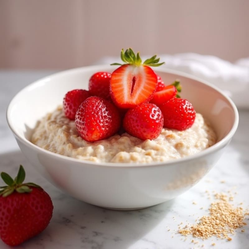 Creamy Strawberry Shortcake Overnight Oats