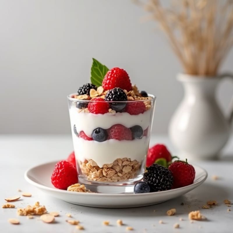 Creamy Greek Yogurt Protein Parfait with Mixed Berries